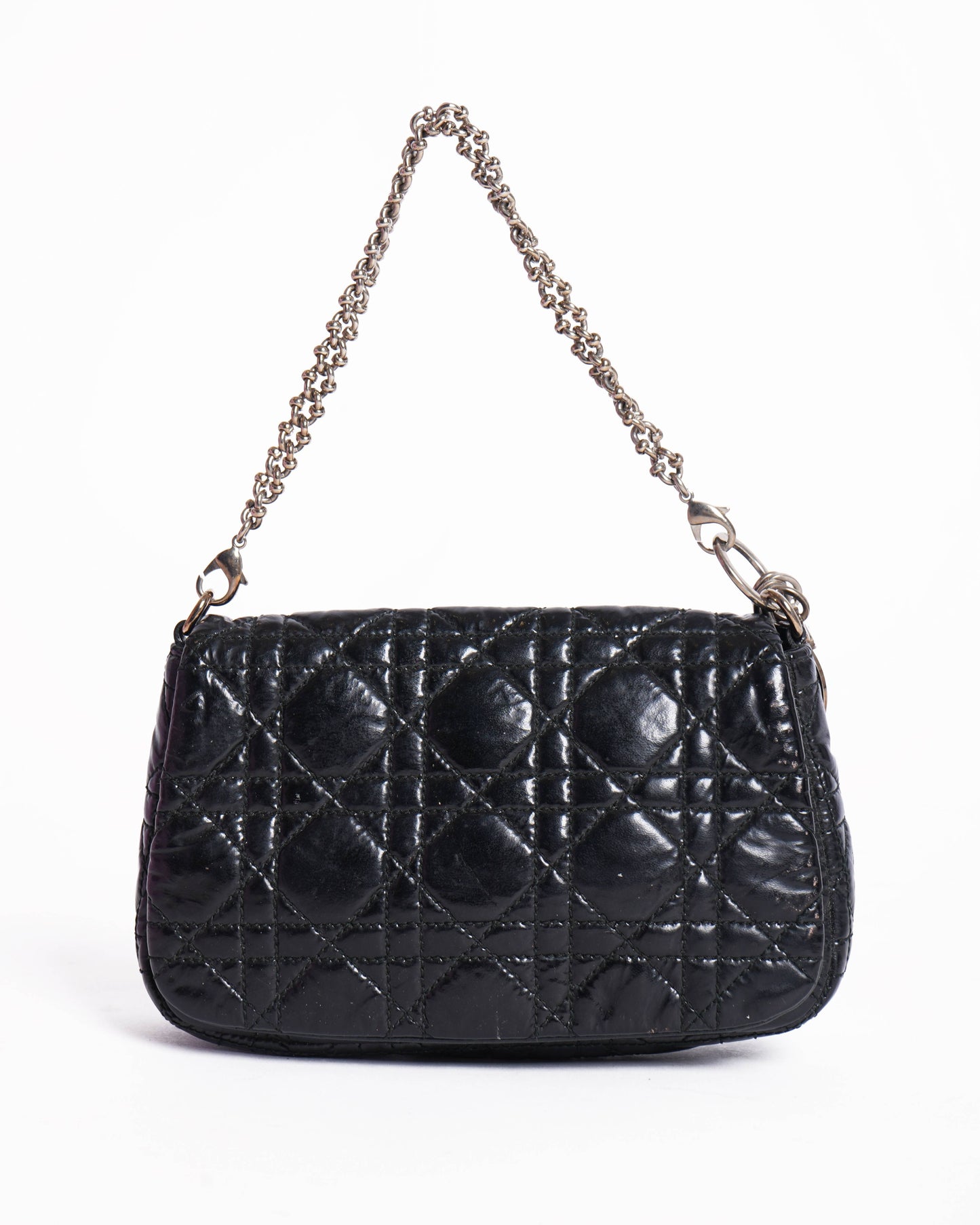 Christian Dior Patent Cannage Pochette Bag
