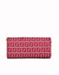 Fendi ff zucca bi fold long wallet