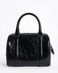Christian Dior Boston Bag In Black Monogram Patent Leather