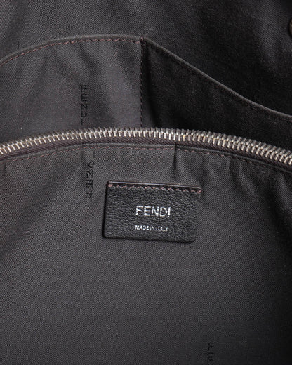 Fendi Leather Rust Shoulder Bag