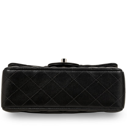 Chanel Classic Flap Lambskin Black Shoulder Bag Style 203