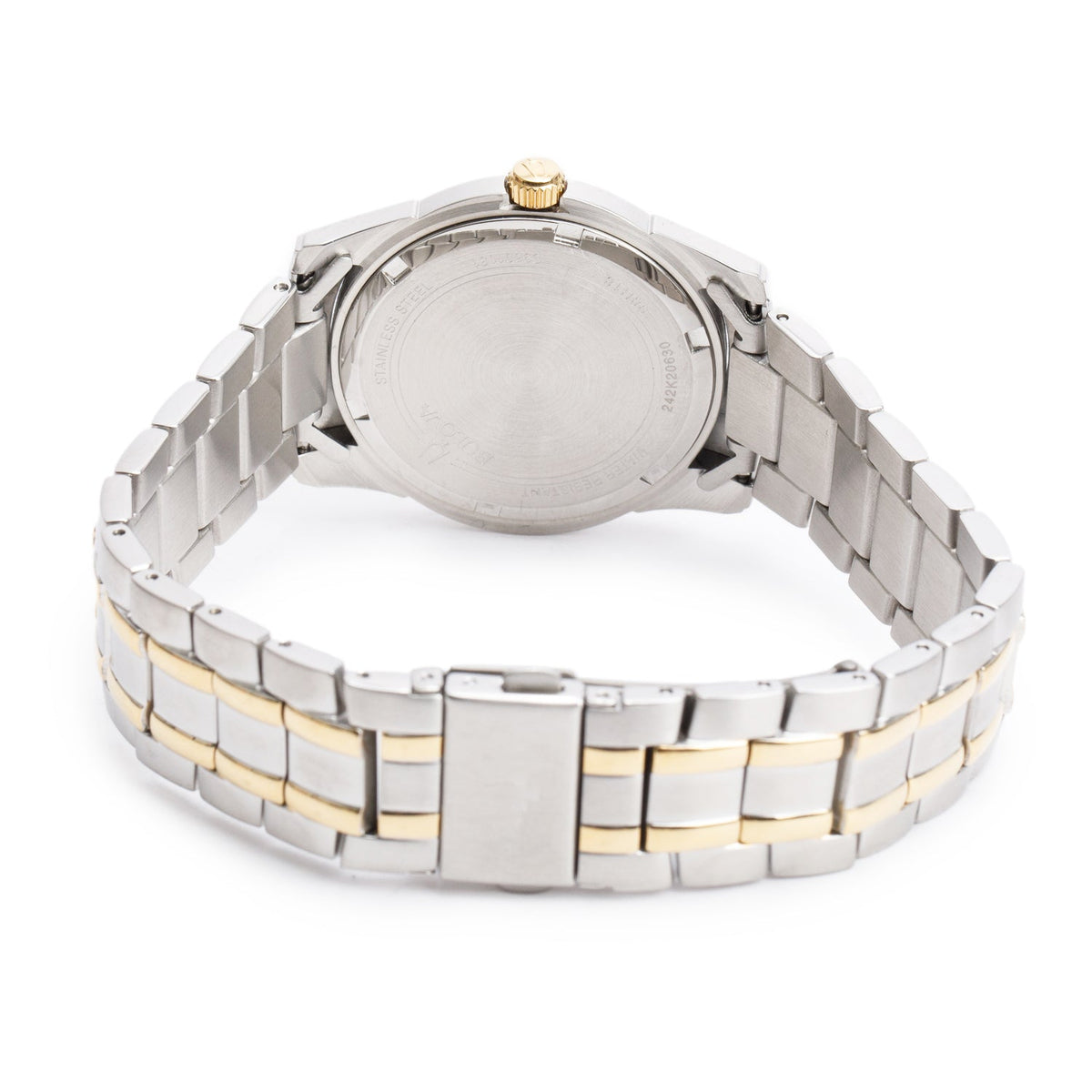 Bulova Two-Tone Stainless Steel Classic 40 MM Quartz Watch 98H18 White Dial w/ Box
