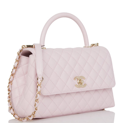 Chanel Coco Handle Caviar Gold Shoulder Bag