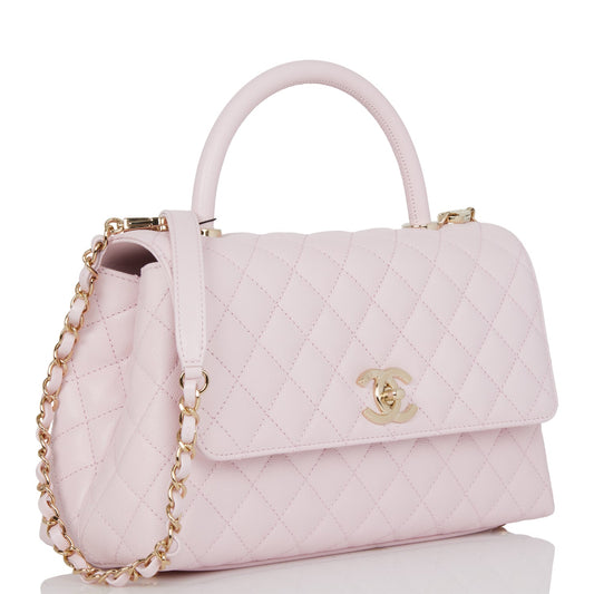 Chanel Coco Handle Caviar Gold Shoulder Bag