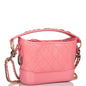 Chanel Gabrielle 20 Hobo Bag Pink Lambskin Mixed Metal Hardware