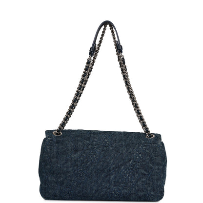 Chanel Leather Silver Shoulder Bag