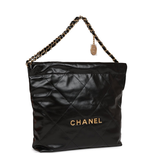 Chanel Lambskin Black Shoulder Bag Style 7