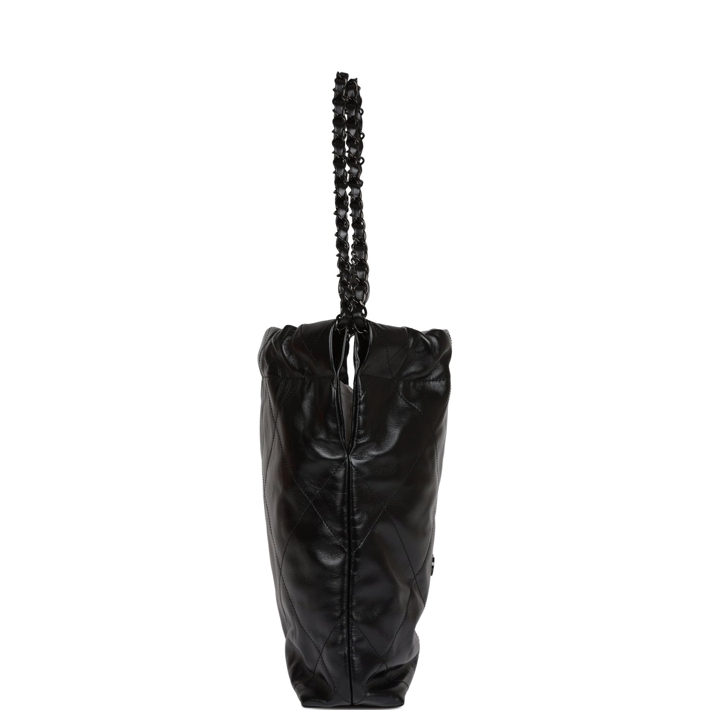 Chanel Small 22 Bag So Black Calfskin Black Hardware