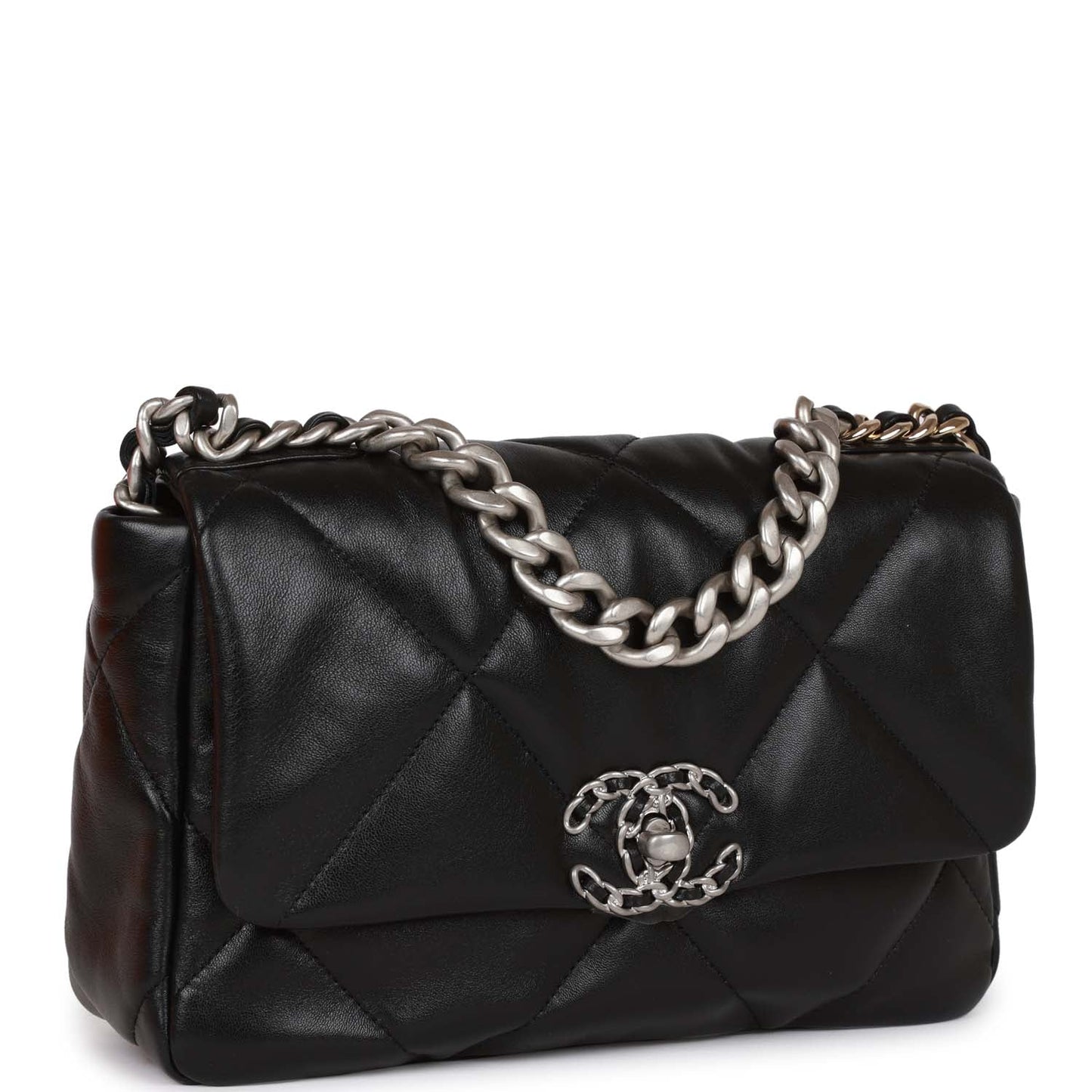 Chanel Chanel 19 Lambskin Black Shoulder Bag