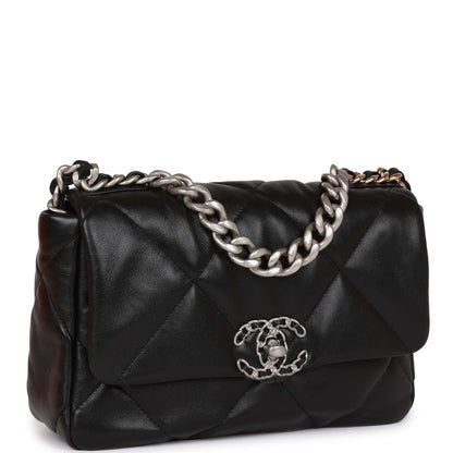 Chanel Chanel 19 Lambskin Black Shoulder Bag