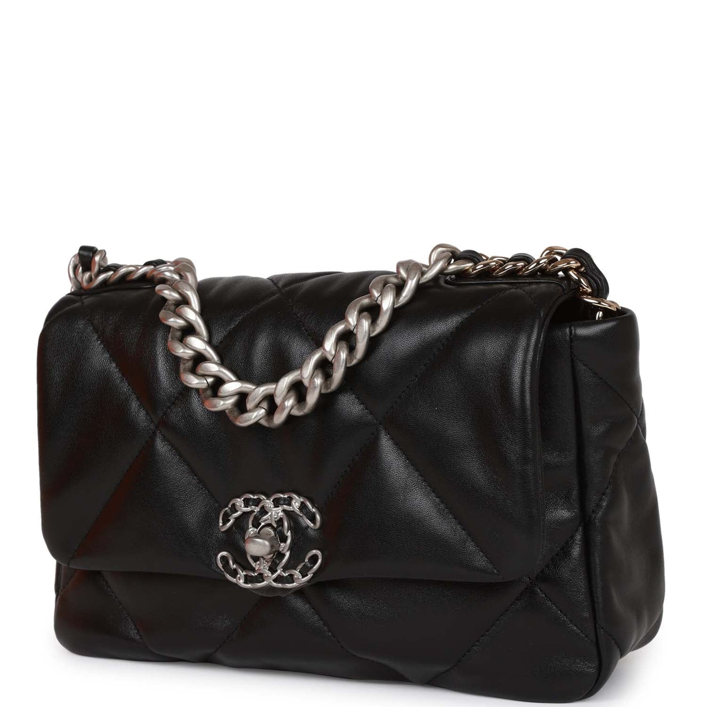 Chanel Chanel 19 Lambskin Black Shoulder Bag