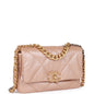 Chanel Medium 19 Flap Bag Beige Iridescent Calfskin Mixed Hardware