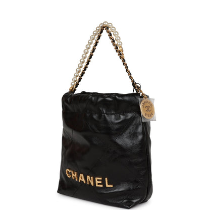 Chanel Lambskin Black Shoulder Bag