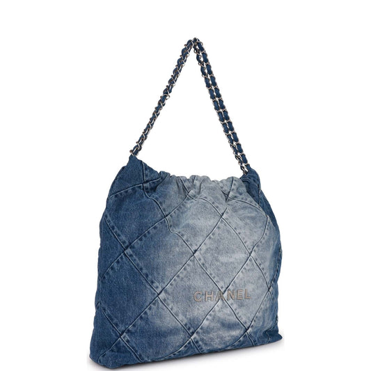 Chanel Luxury Leather Silver Shoulder Bag