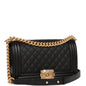 Chanel Boy Bag Caviar Black Shoulder Bag Caviar