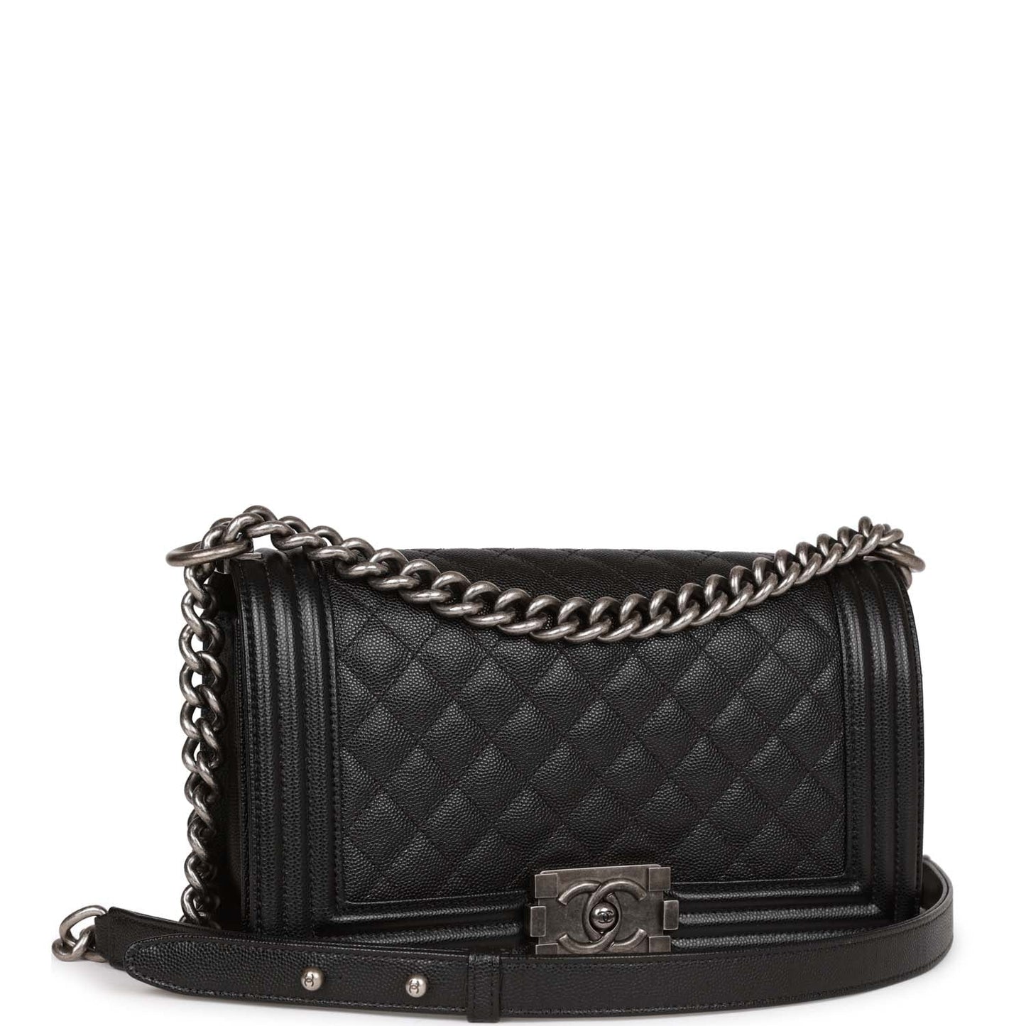 Chanel Boy Bag Caviar Black Shoulder Bag