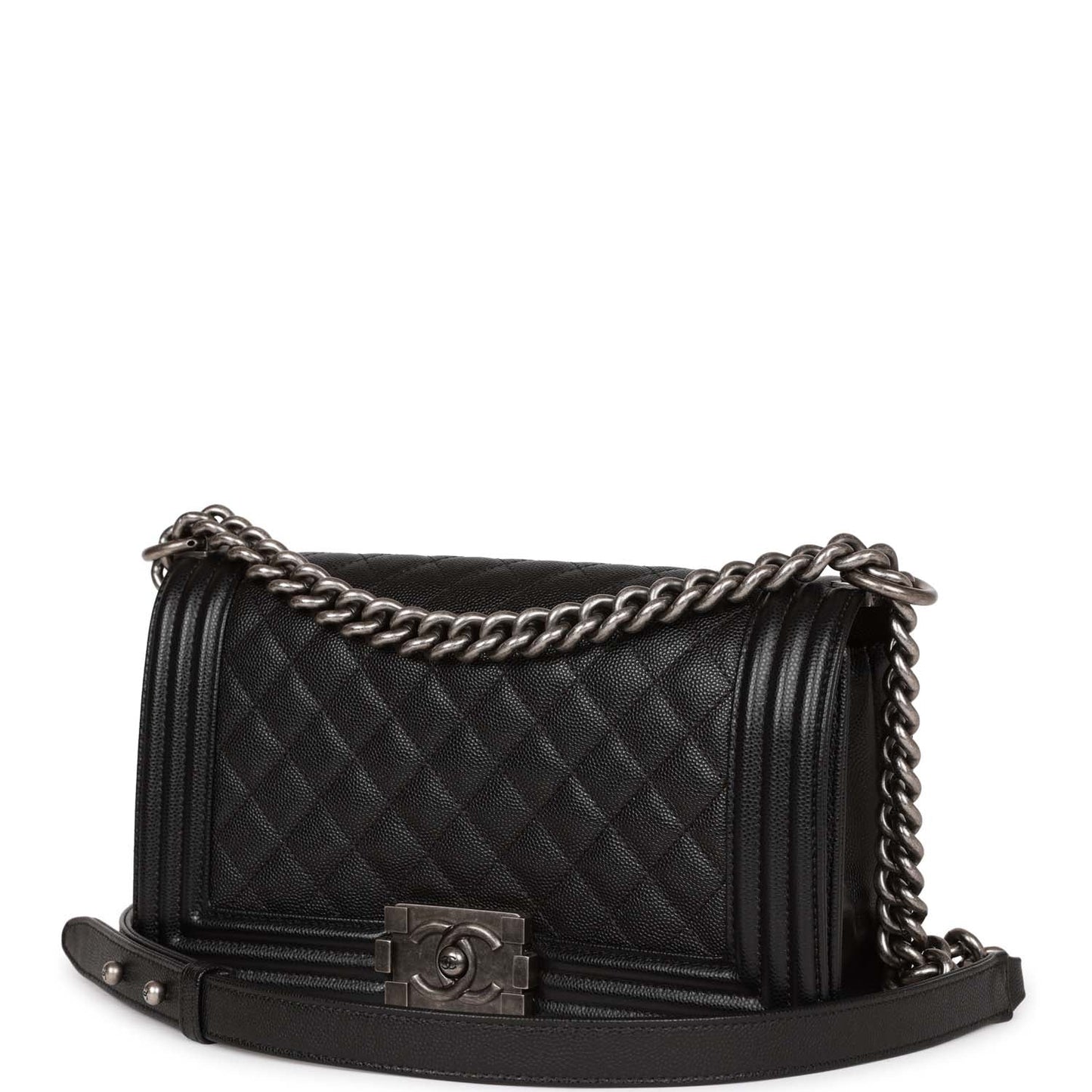 Chanel Boy Bag Caviar Black Shoulder Bag
