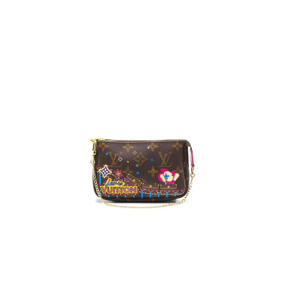 Louis Vuitton 2020 Christmas Mini Pochette Accessories Monogram Canvas