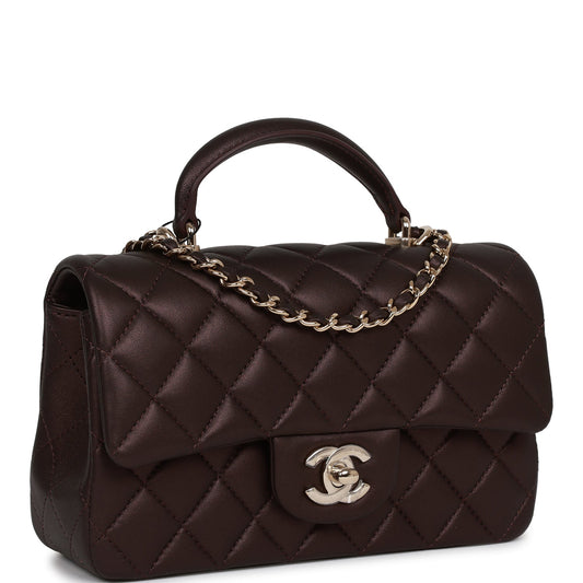 Chanel Mini Flap Lambskin Gold Shoulder Bag Lambskin