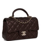 Chanel Mini Flap Lambskin Gold Shoulder Bag Lambskin