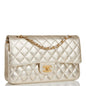 Chanel Medium Classic Double Flap Bag Gold Iridescent Lambskin Antique Gold Hardware