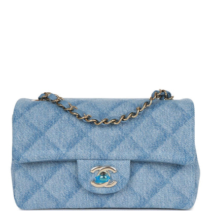Chanel Mini Flap Quilted Gold Shoulder Bag