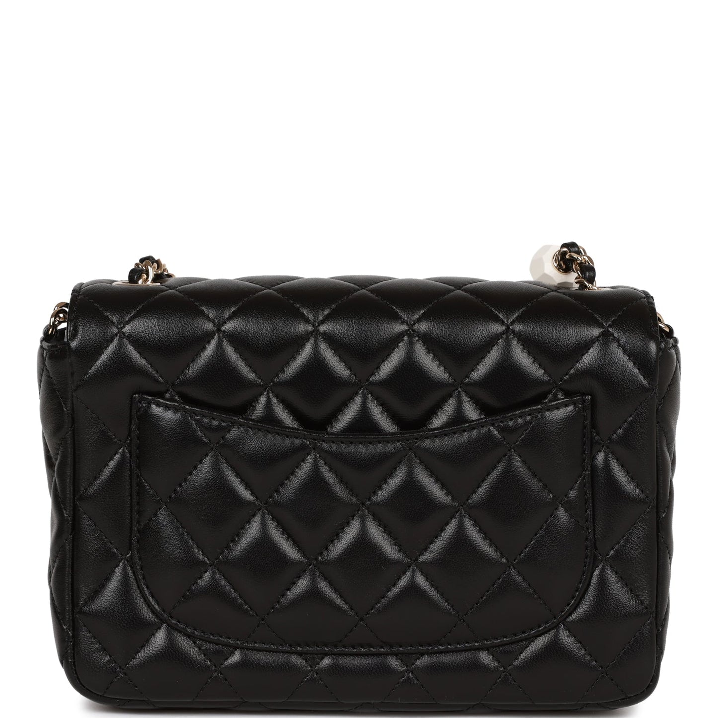 Chanel Candy Heart Mini Flap Bag Black Lambskin Enamel And Light Gold Hardware