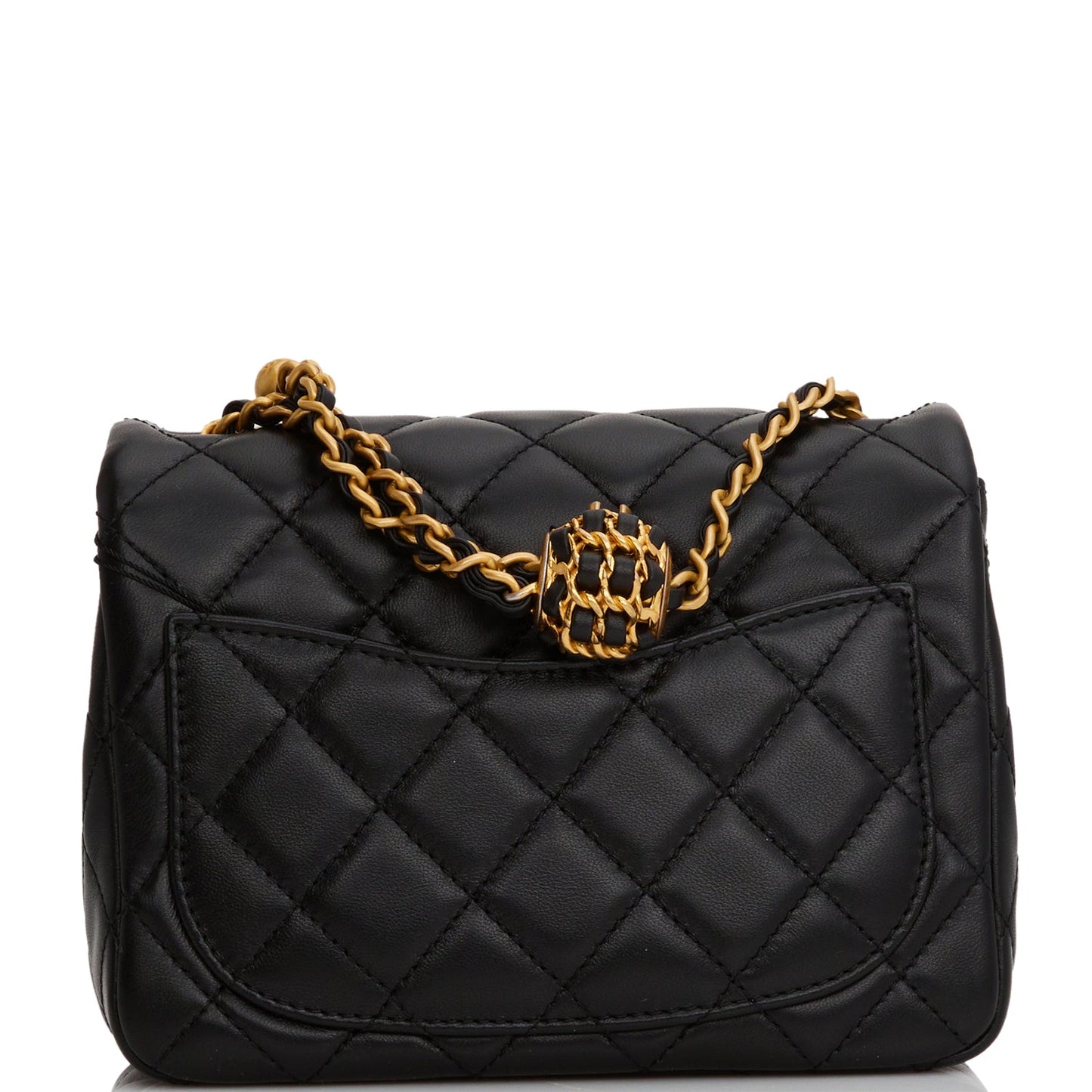 Chanel Lambskin Black Shoulder Bag Style 10