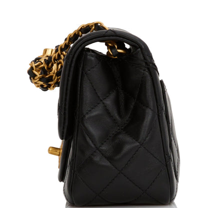 Chanel Lambskin Black Shoulder Bag Style 10