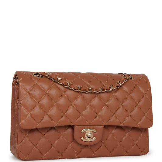 Chanel Pst Lambskin Brown Tote Bag Lambskin