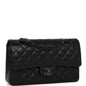 Chanel Medium Classic Double Flap Bag So Black Lambskin Black Hardware