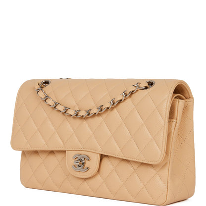 Chanel Pst Caviar Silver Tote Bag