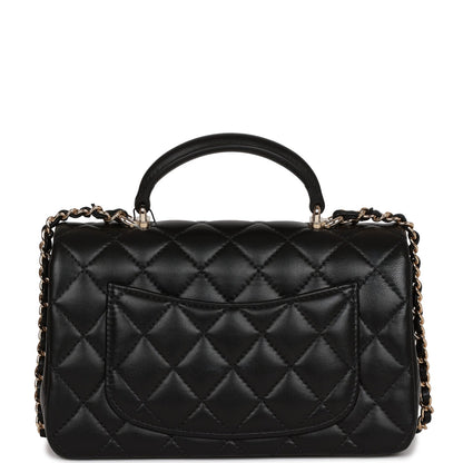 Chanel Mini Flap Lambskin Black Shoulder Bag Lambskin