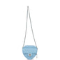 Chanel Cc In Love Large Heart Bag Blue Lambskin Light Gold Hardware