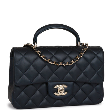 Chanel Mini Flap Lambskin Gold Shoulder Bag Style 3