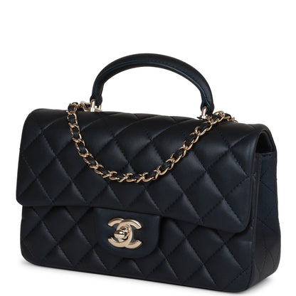 Chanel Mini Flap Lambskin Gold Shoulder Bag Style 3