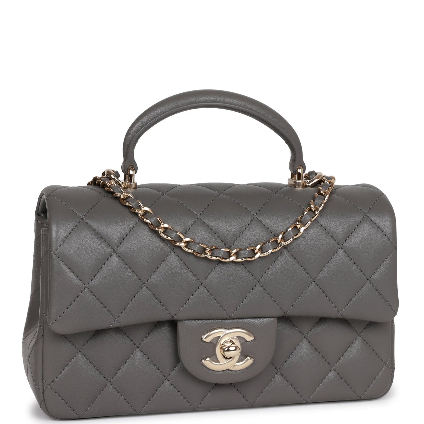 Chanel Mini Flap Lambskin Gold Shoulder Bag Style 2