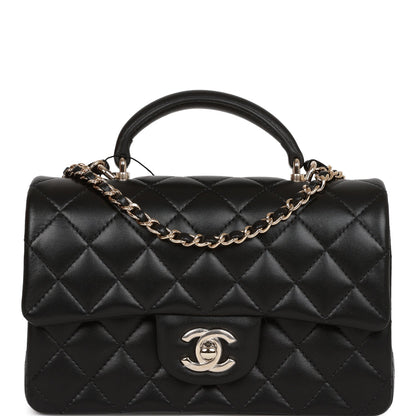 Chanel Mini Flap Lambskin Black Shoulder Bag