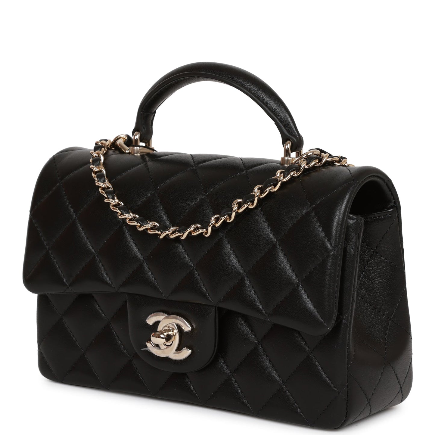 Chanel Mini Flap Lambskin Black Shoulder Bag