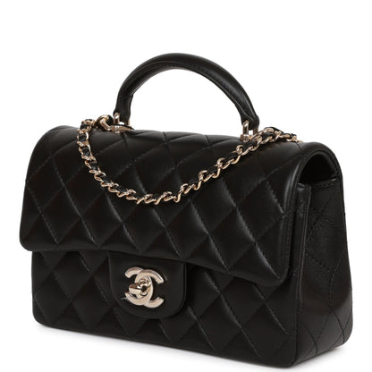 Chanel Mini Flap Lambskin Black Shoulder Bag
