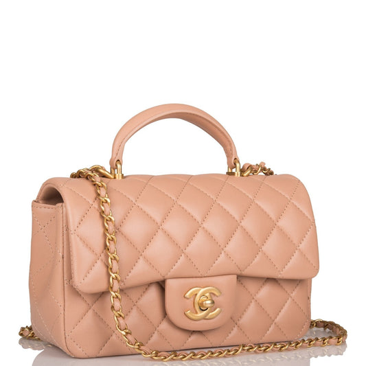 Chanel Lambskin Gold Shoulder Bag Style 17