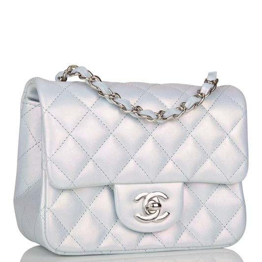 Chanel Lambskin Silver Shoulder Bag Style 2