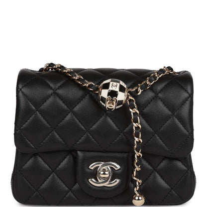 Chanel Lambskin Black Shoulder Bag Style 6