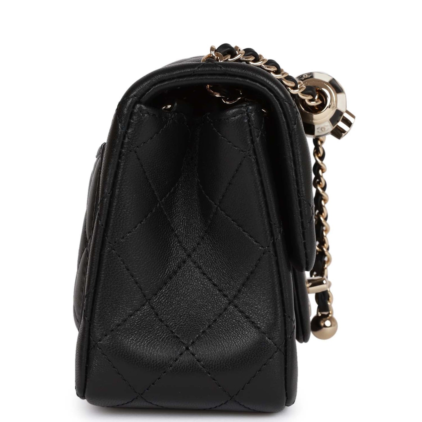 Chanel Lambskin Black Shoulder Bag Style 6