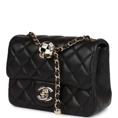 Chanel Lambskin Black Shoulder Bag Style 6