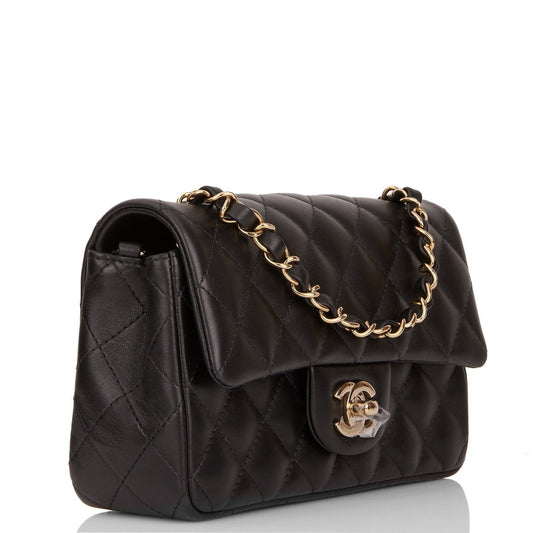 Chanel Lambskin Black Shoulder Bag Style 13
