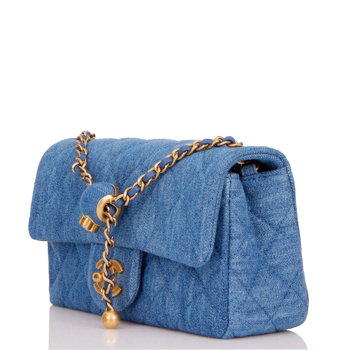 Chanel Luxury Leather Gold Shoulder Bag Gold