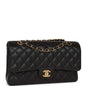 Chanel Medium Classic Double Flap Bag Black Caviar Gold Hardware