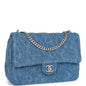 Chanel Caviar Silver Shoulder Bag Caviar