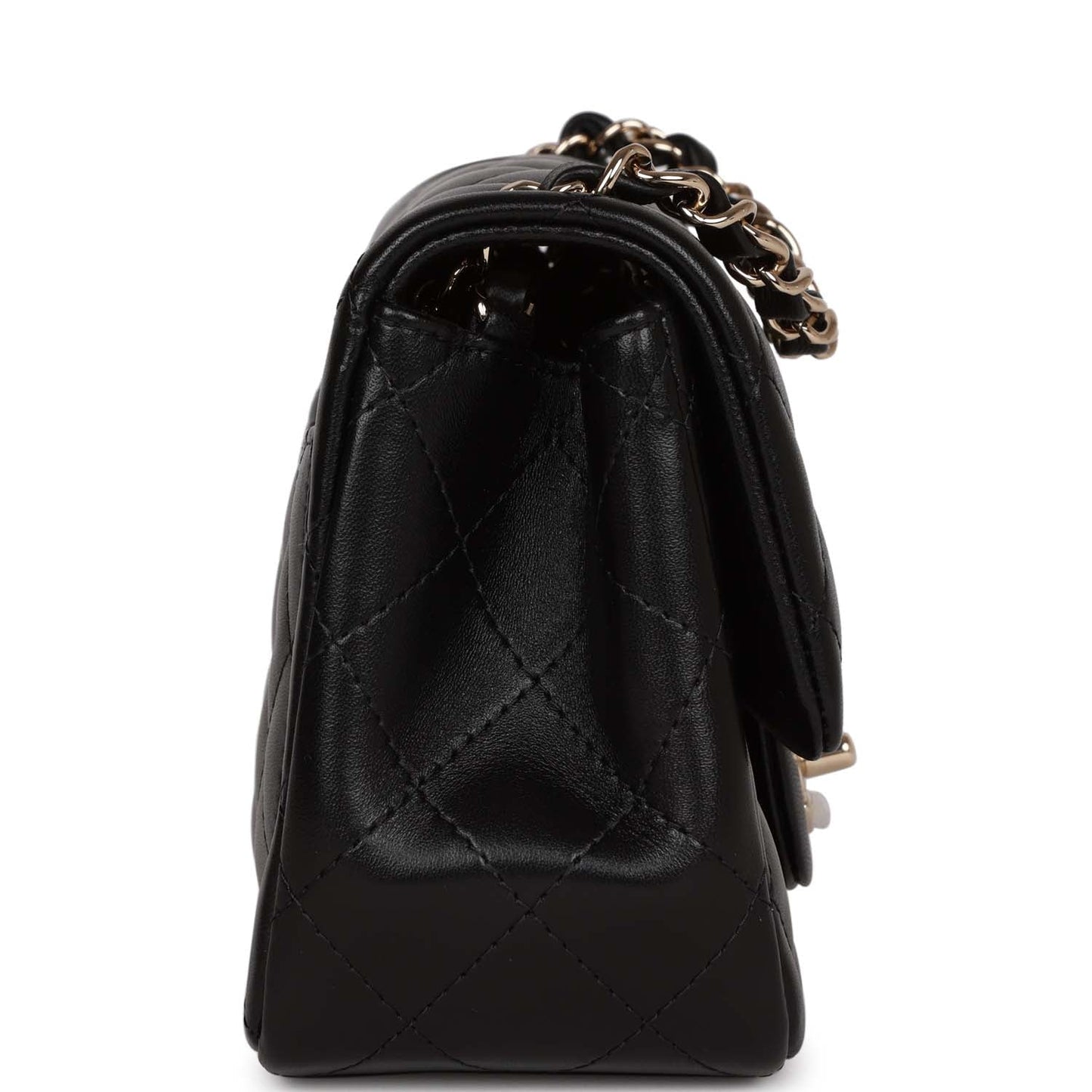 Chanel Lambskin Black Shoulder Bag Lambskin
